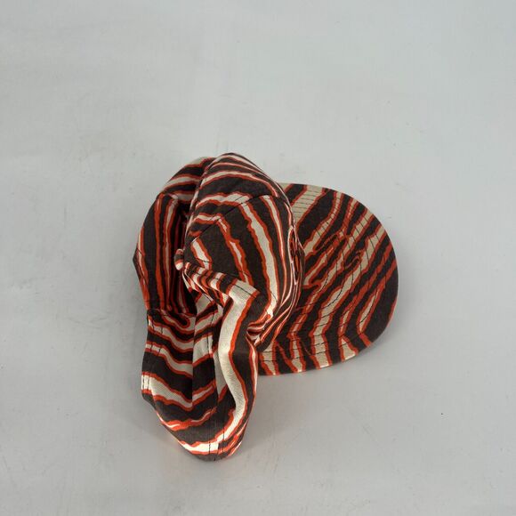 Vtg‎ Cleveland Browns Zubaz Zebra Print Snapback Hat NFL Football - Picture 10 of 10